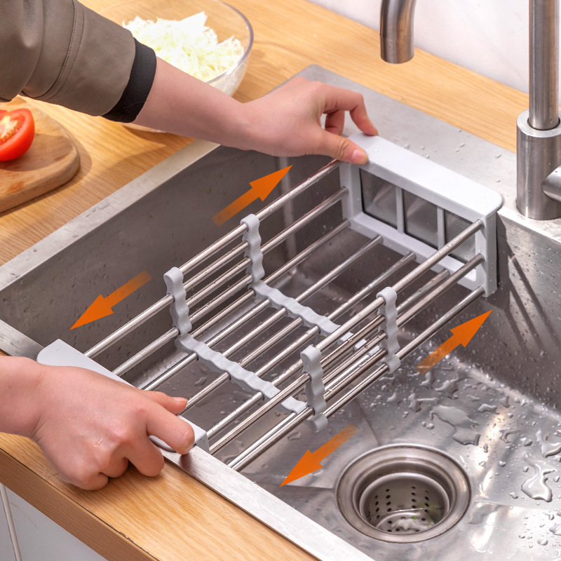 Home Cooking Delivery - Escurridor de Fregadero de Acero Inoxidable,