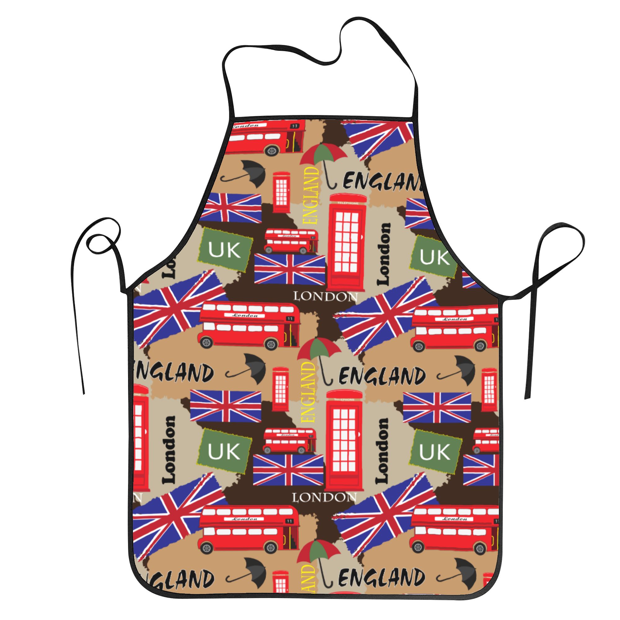 Uk Home Cooking - Delantales de Cocina con Símbolos Británicos