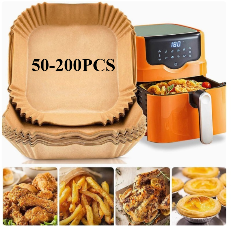 Home Cooking Oil Disposal - 50-200 Uds. Papel pergamino para freidora