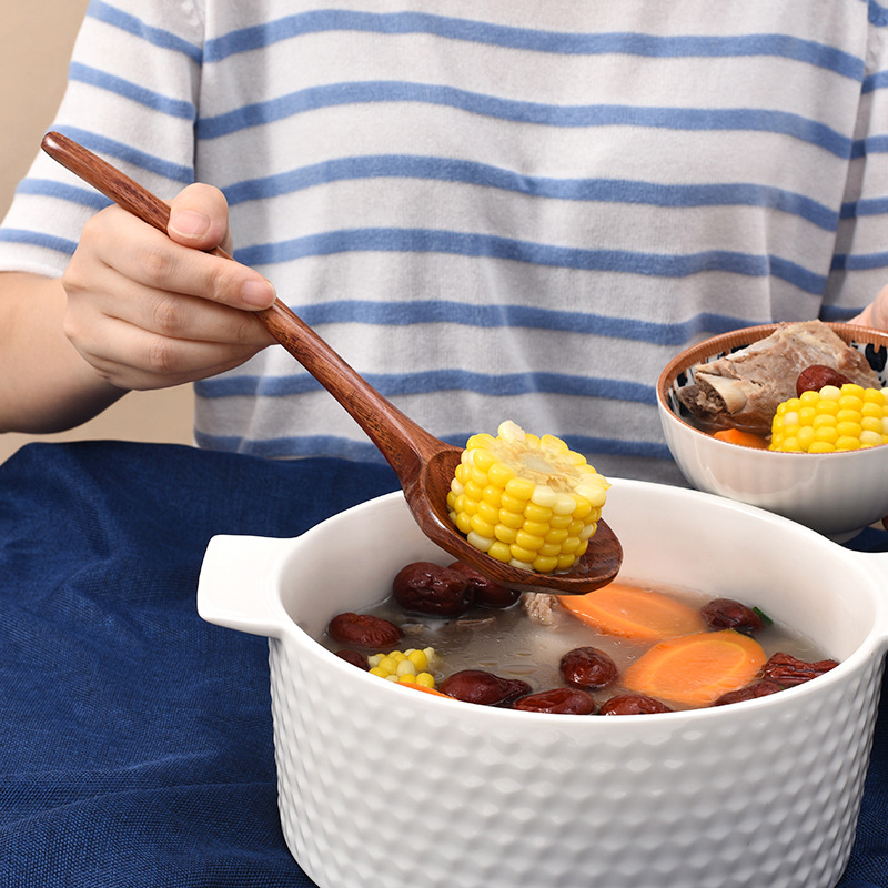 Cuchara de madera de mango lar - Home Cooking Services reseña y precio
