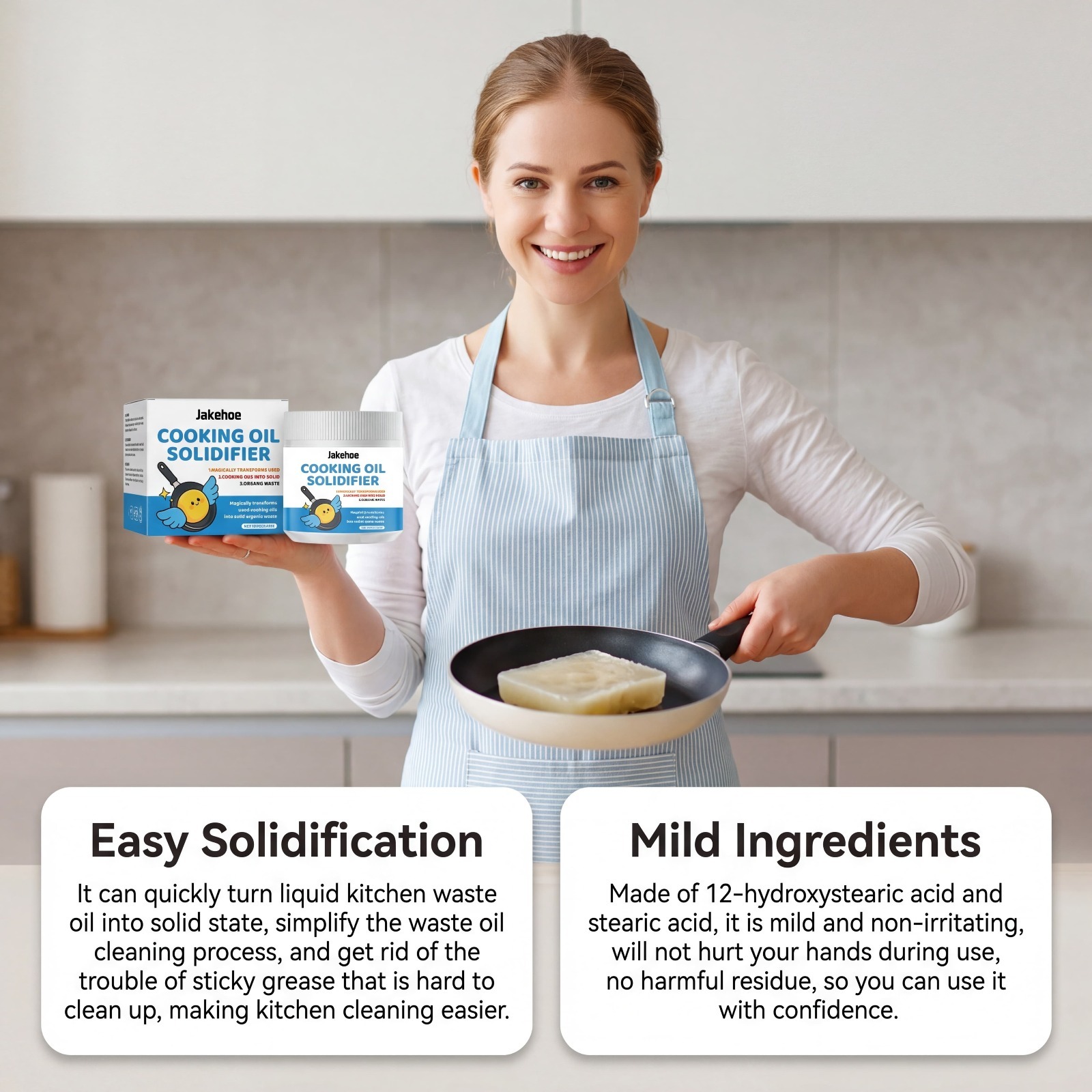 Polvo Solidificador de Aceite  - Home Cooking Oil Disposal reseña y precio
