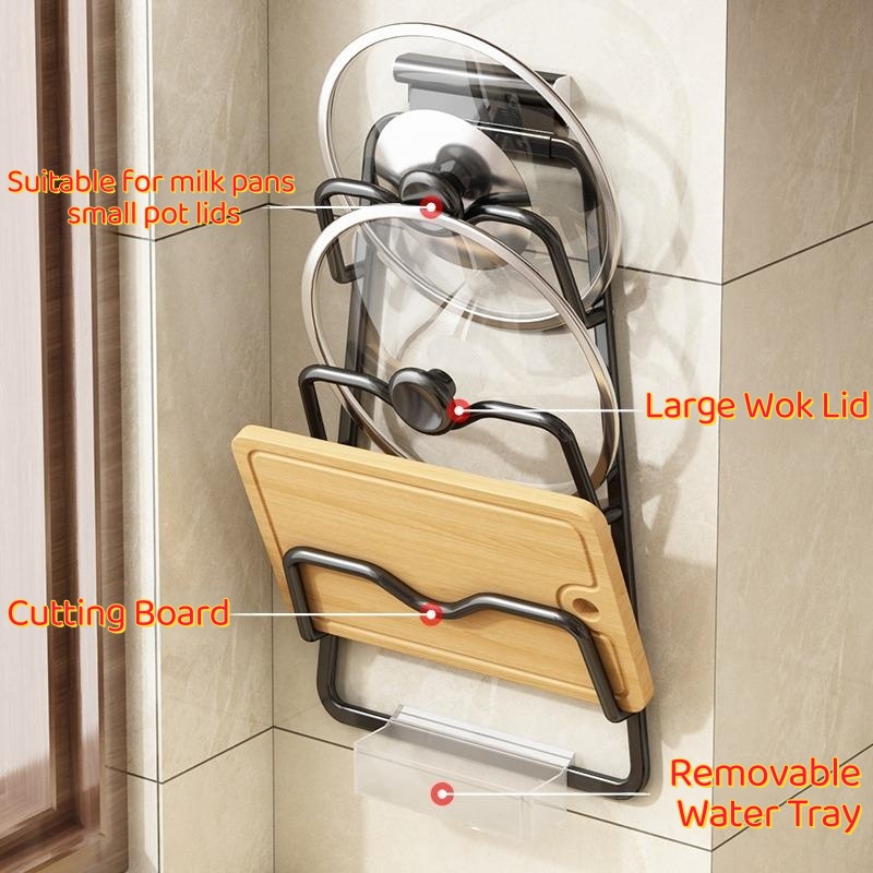 Soporte de pared para tapas de - Home Cooking Delivery reseña y precio