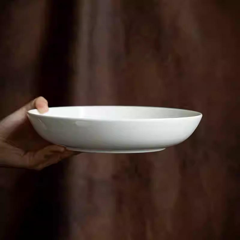Plato Hondo de Porcelana Blanc - Home Cooking Meal reseña y precio