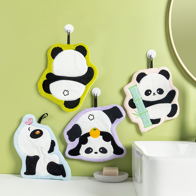 Linda toalla de mano de Panda, - Home Cooking Delivery reseña y precio