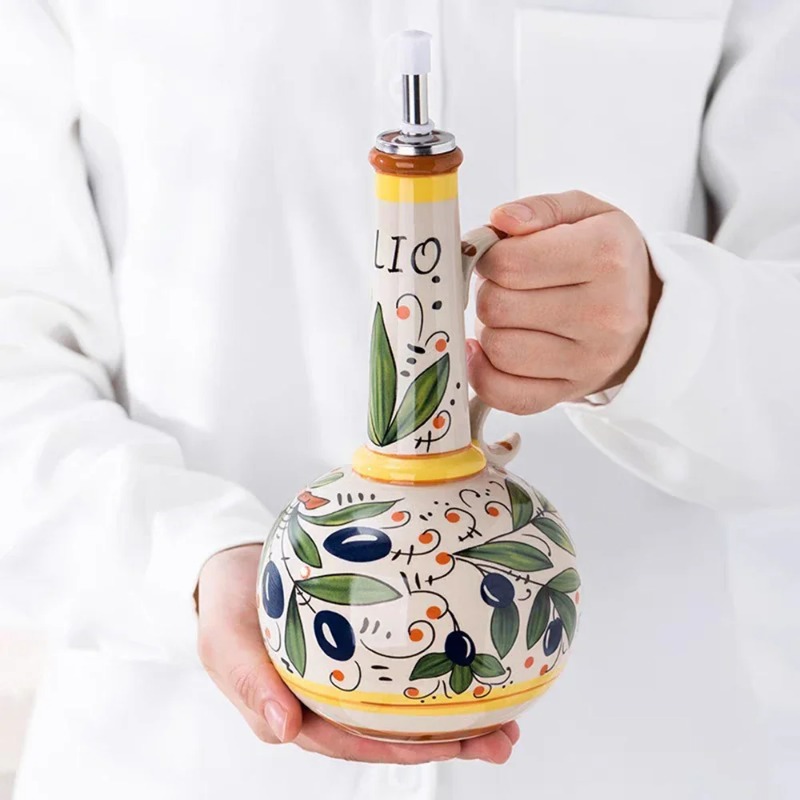 Botella de aceite de cerámica, - Home Cooking Delivery reseña y precio